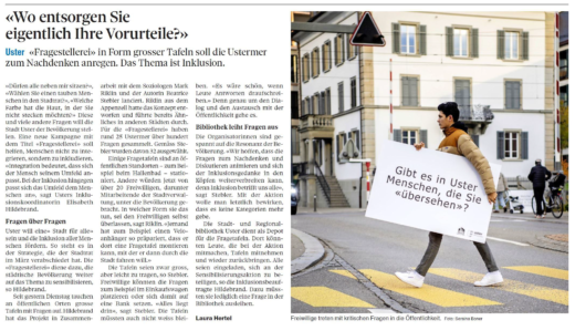 Zeitungsausschnitt STadt für alle