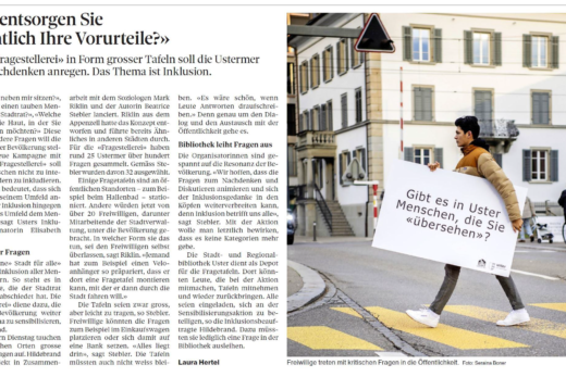 Zeitungsausschnitt STadt für alle