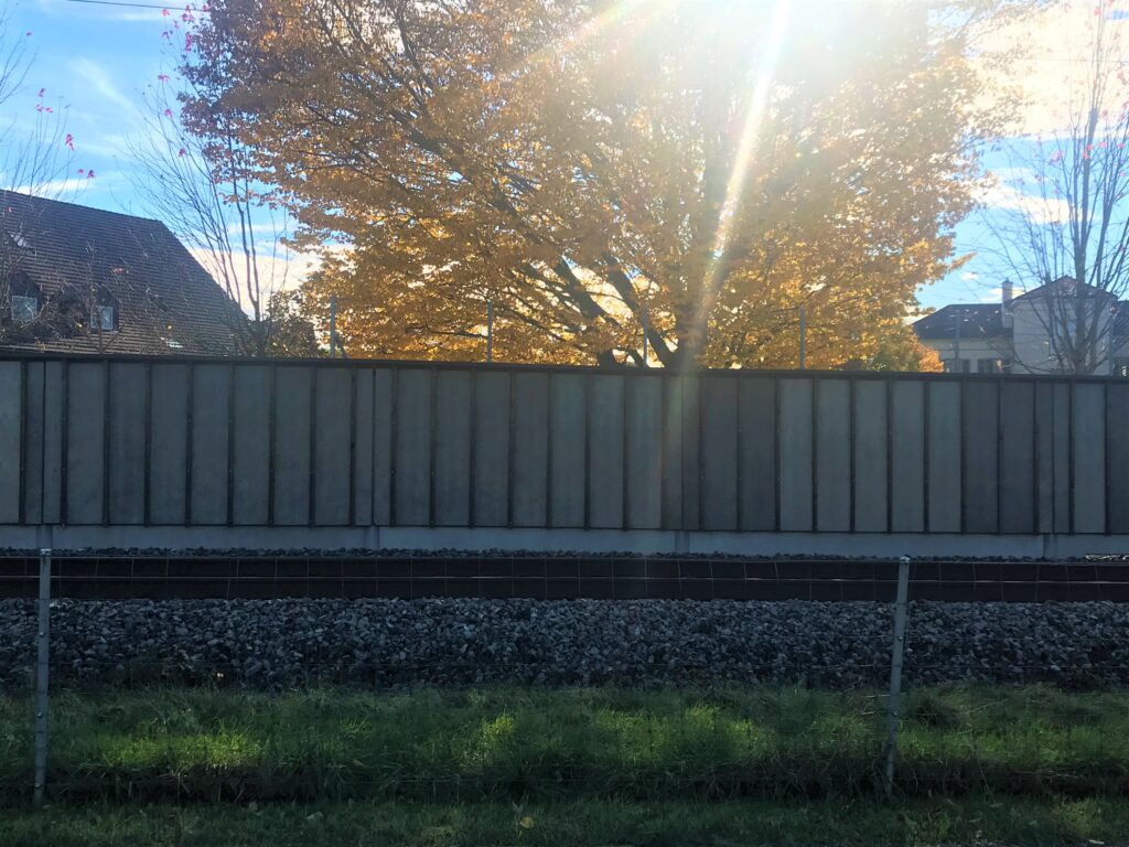 Bahngeleise in Oberuster.