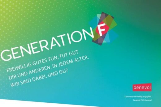 Das Logo der Organisation Generation F für Freiwilligenarbeit im Zürcher Oberland-