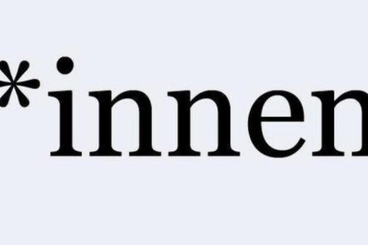 Ein Strenchen und die Buschtaben innen stehen für die mänliche und die weibliche Form